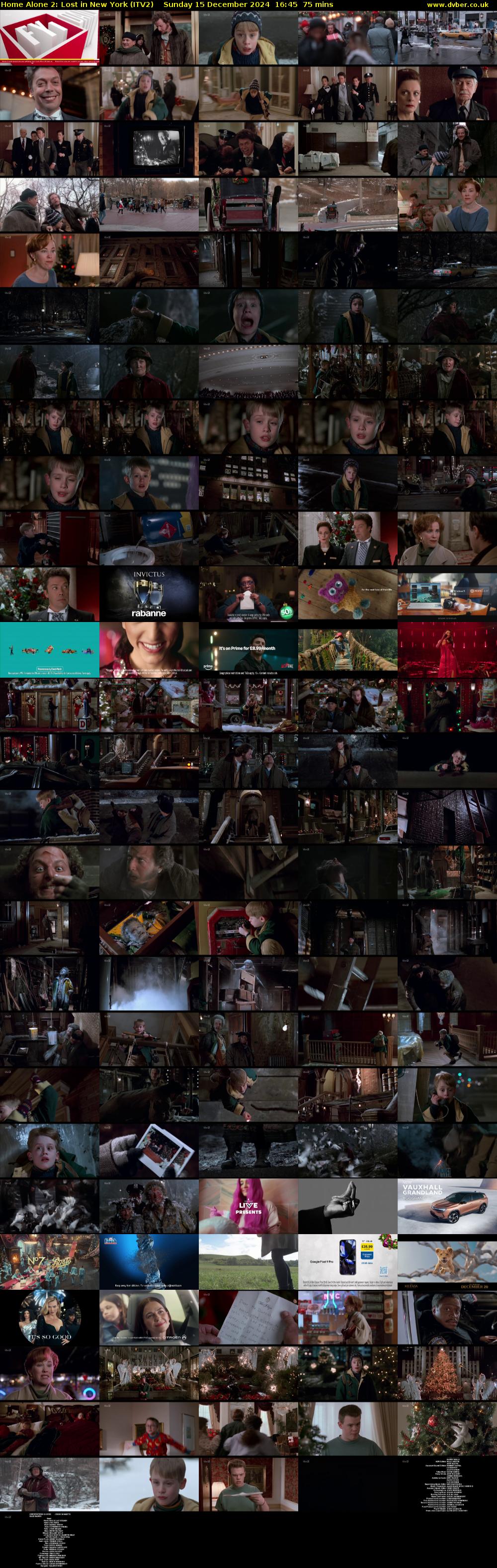 Home Alone 2: Lost in New York (ITV2) Sunday 15 December 2024 16:45 - 18:00