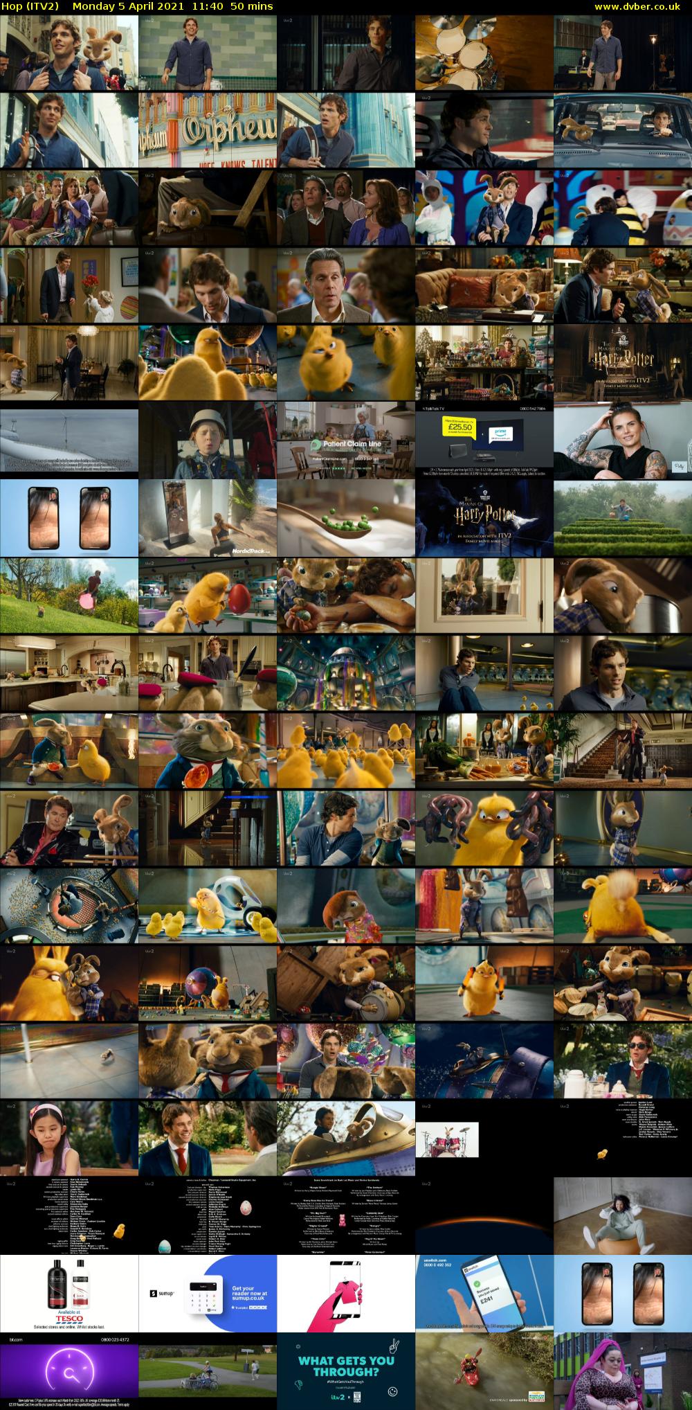 Hop (ITV2) Monday 5 April 2021 11:40 - 12:30