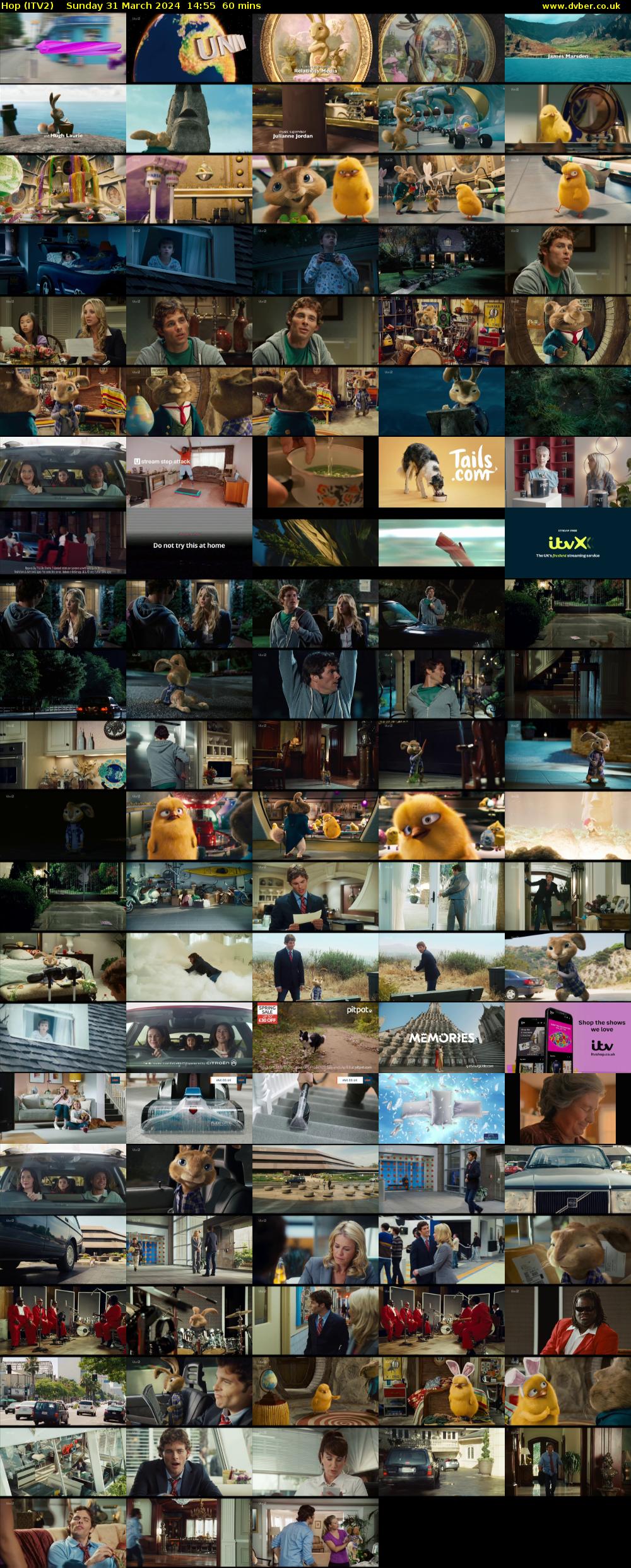 Hop (ITV2) Sunday 31 March 2024 14:55 - 15:55
