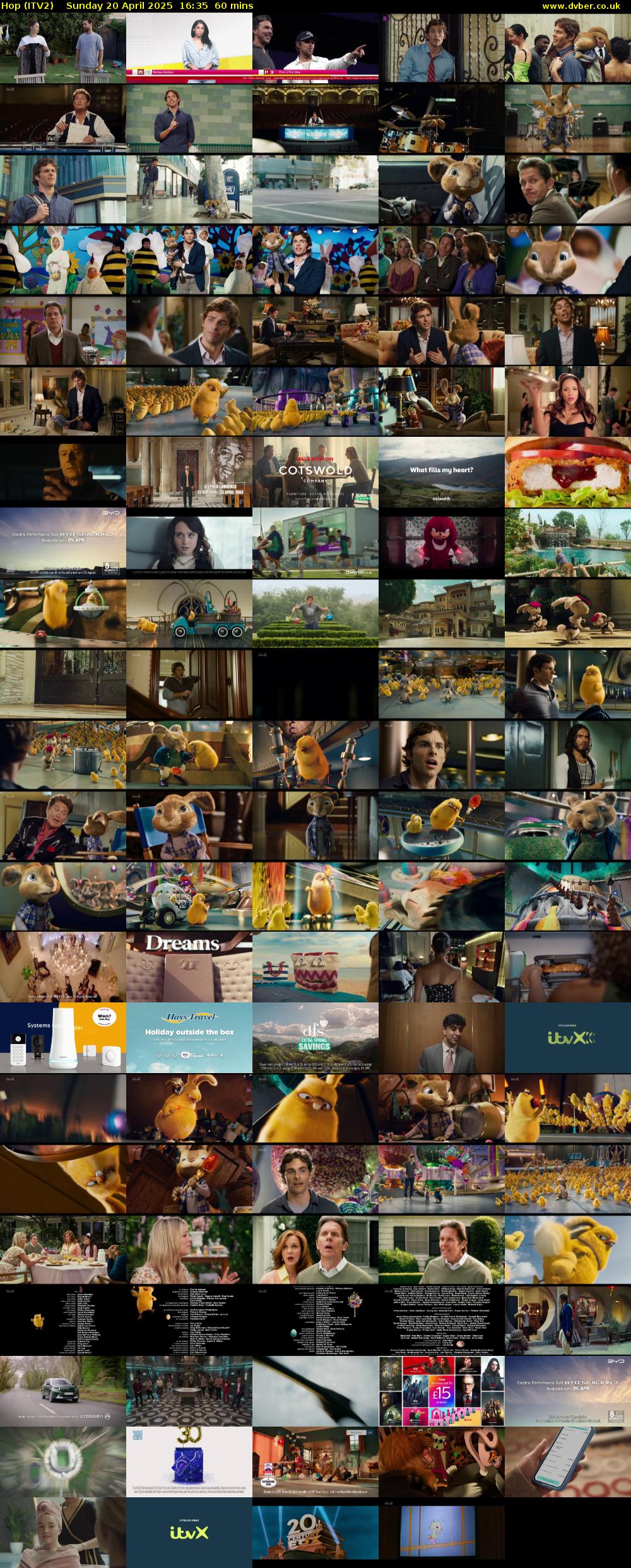 Hop (ITV2) Sunday 20 April 2025 16:35 - 17:35