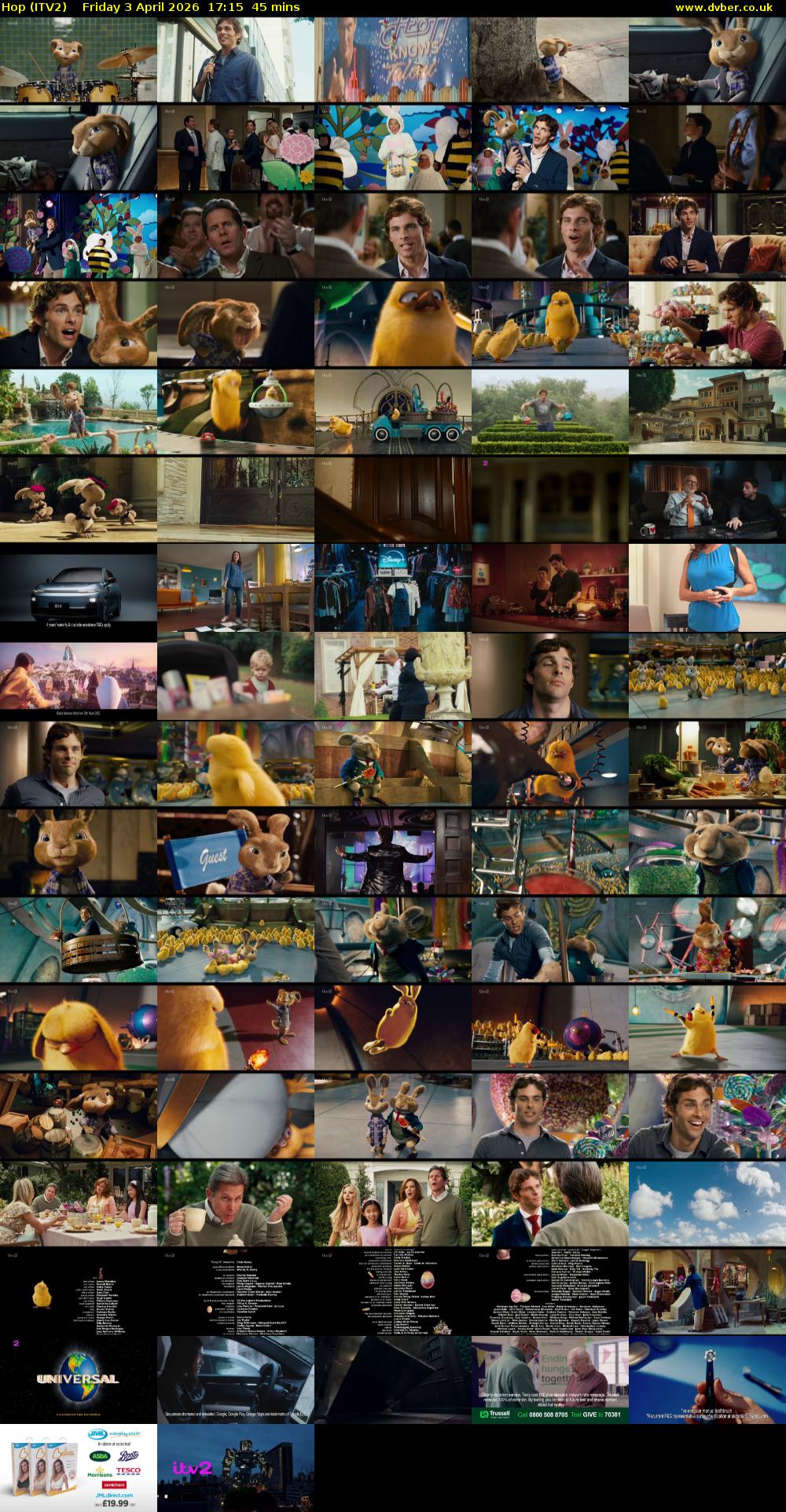 Hop (ITV2) Friday 3 April 2026 17:15 - 18:00