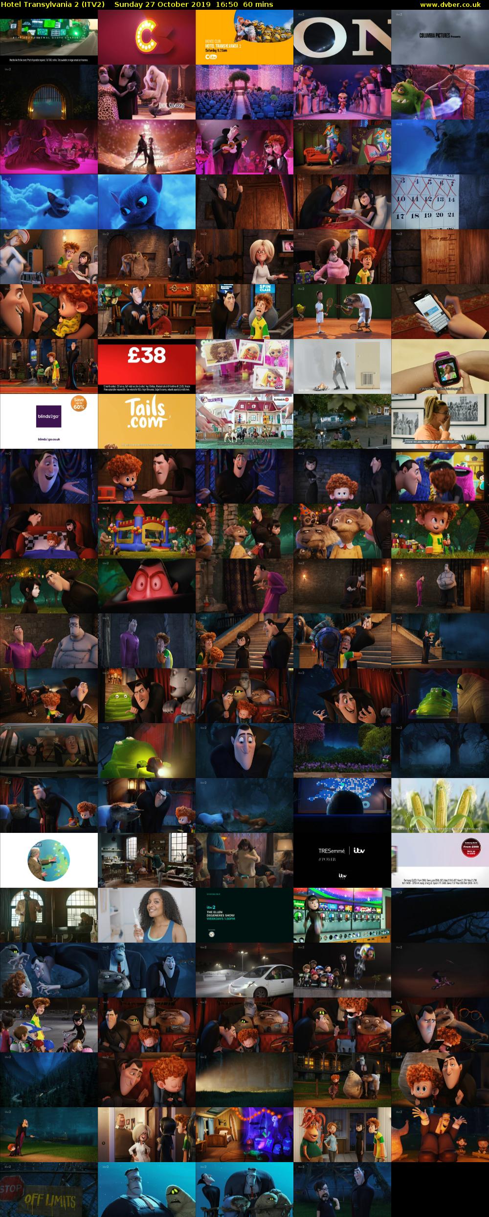 Hotel Transylvania 2 (ITV2) Sunday 27 October 2019 16:50 - 17:50