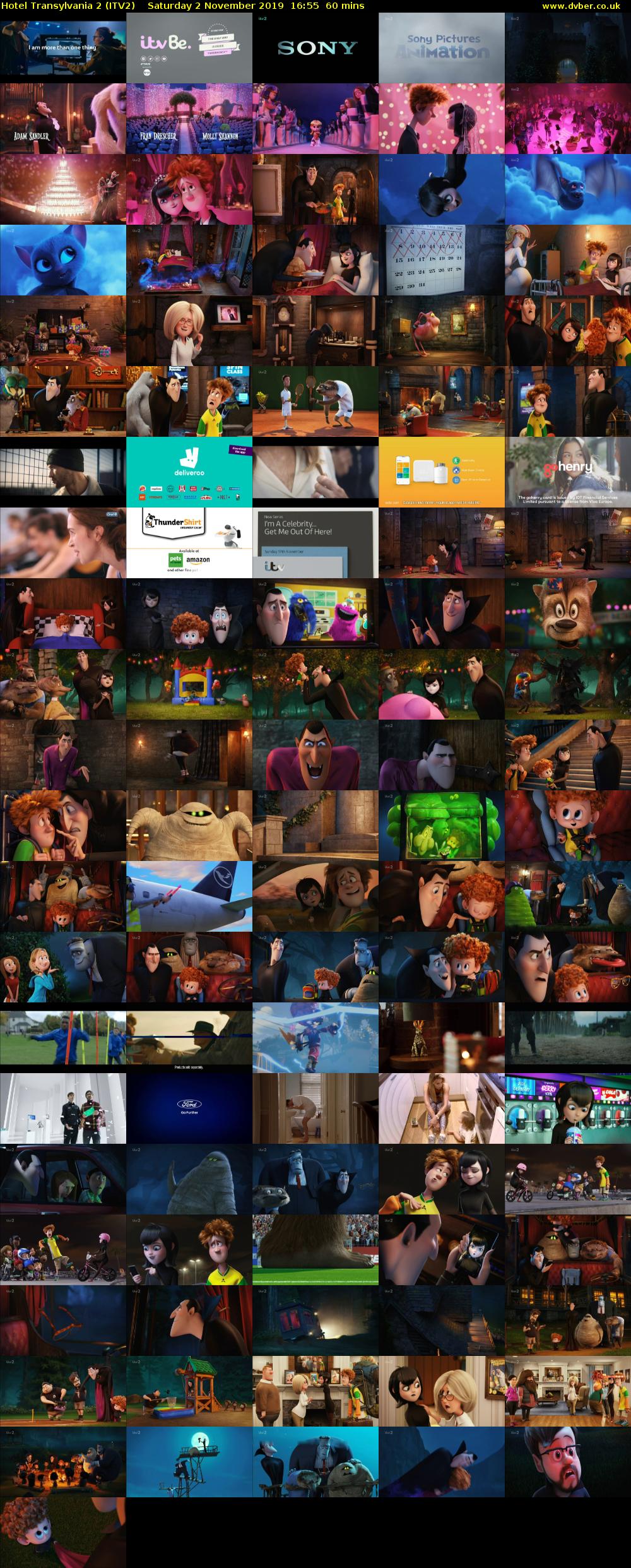 Hotel Transylvania 2 (ITV2) Saturday 2 November 2019 16:55 - 17:55
