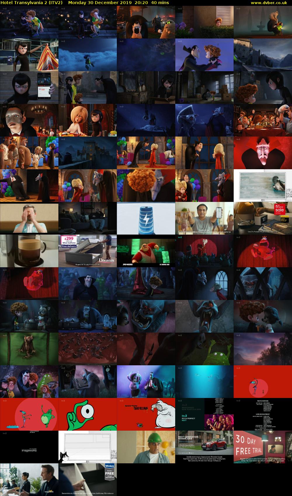 Hotel Transylvania 2 (ITV2) Monday 30 December 2019 20:20 - 21:00