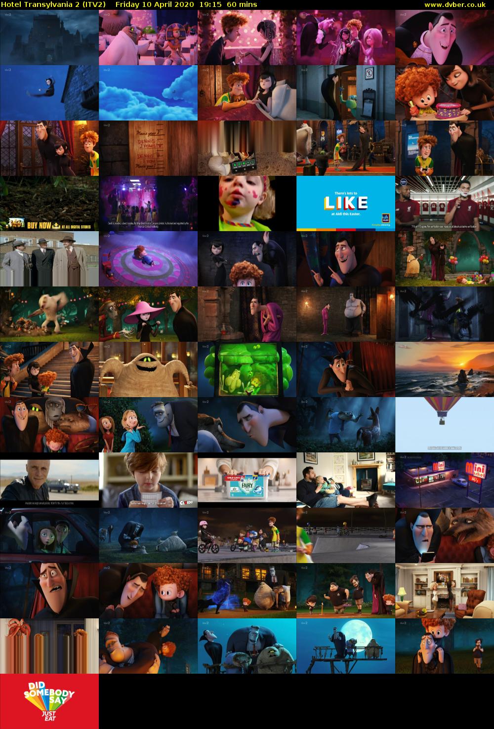Hotel Transylvania 2 (ITV2) Friday 10 April 2020 19:15 - 20:15