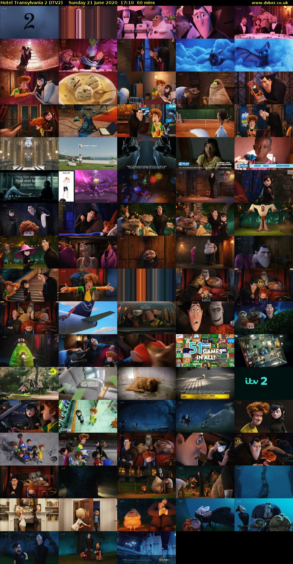 Hotel Transylvania 2 (ITV2) Sunday 21 June 2020 17:10 - 18:10