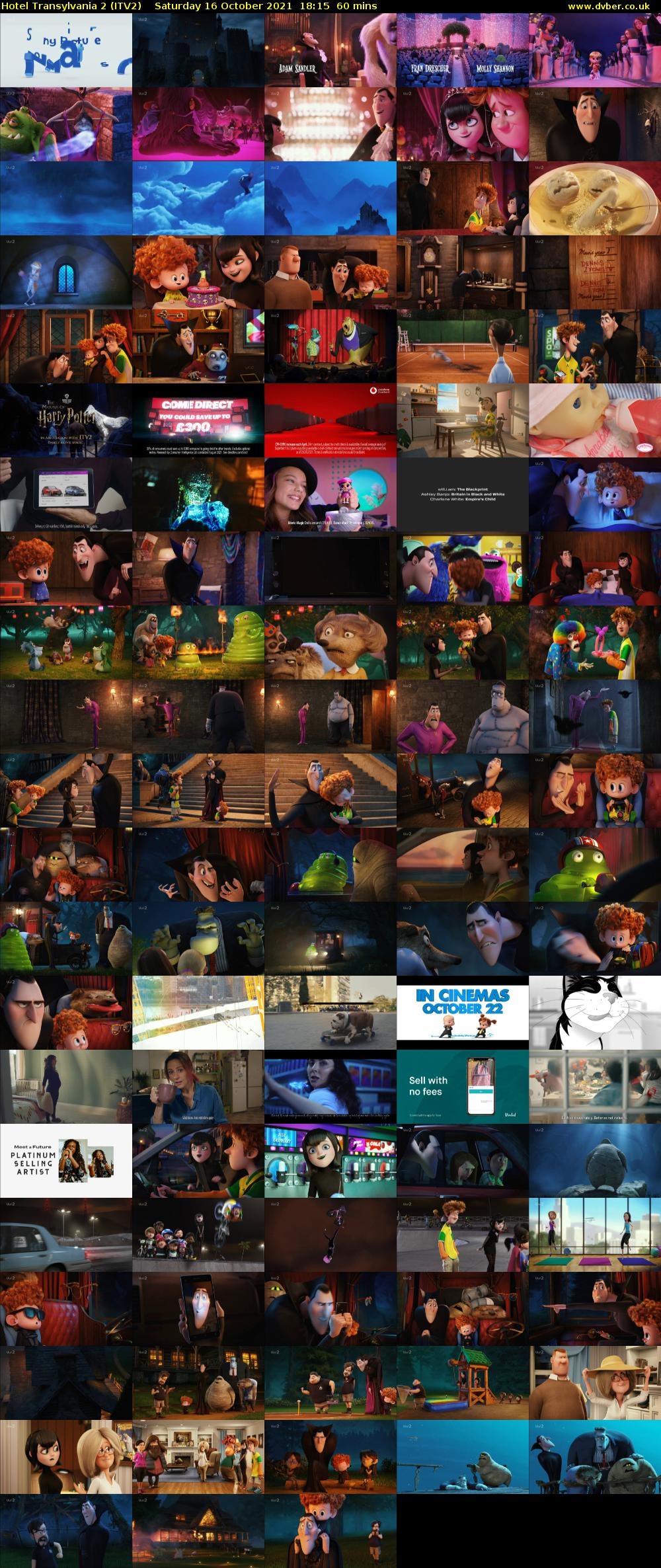 Hotel Transylvania 2 (ITV2) Saturday 16 October 2021 18:15 - 19:15