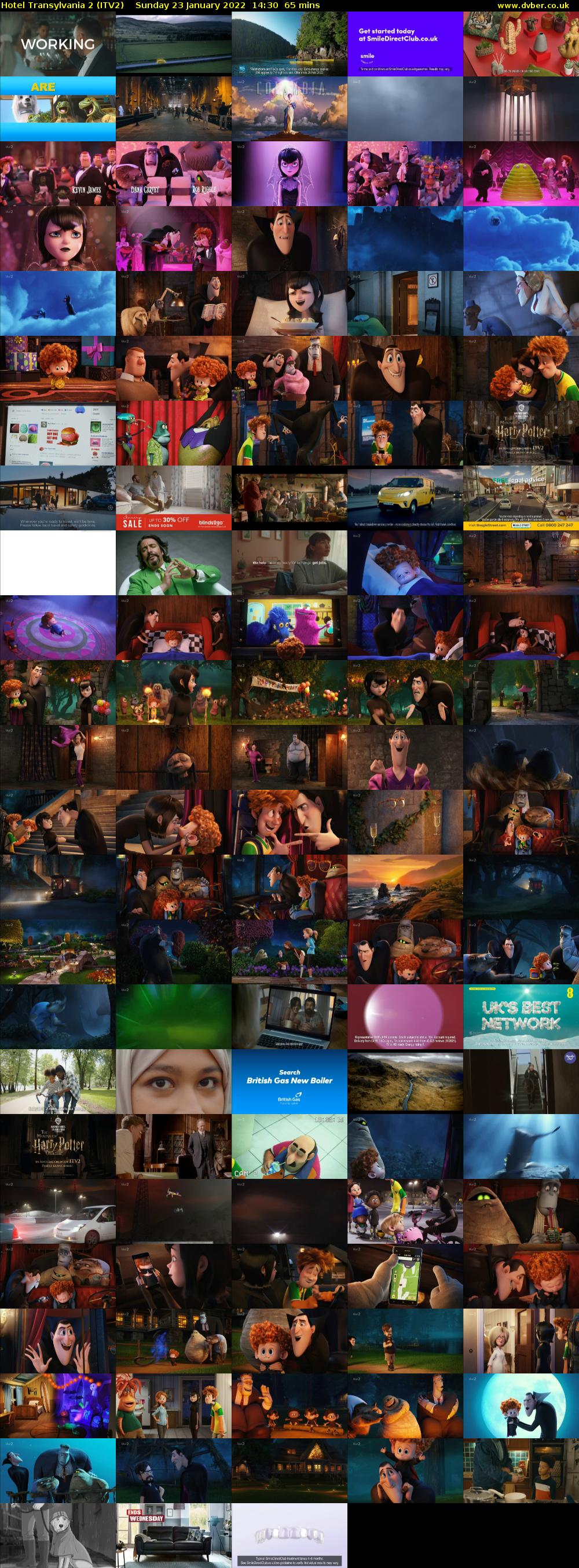 Hotel Transylvania 2 (ITV2) Sunday 23 January 2022 14:30 - 15:35