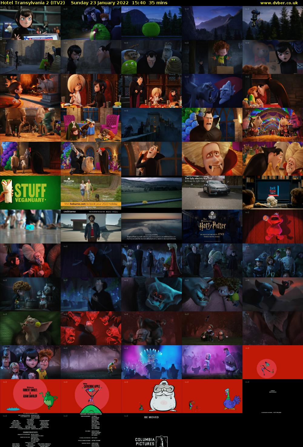 Hotel Transylvania 2 (ITV2) Sunday 23 January 2022 15:40 - 16:15
