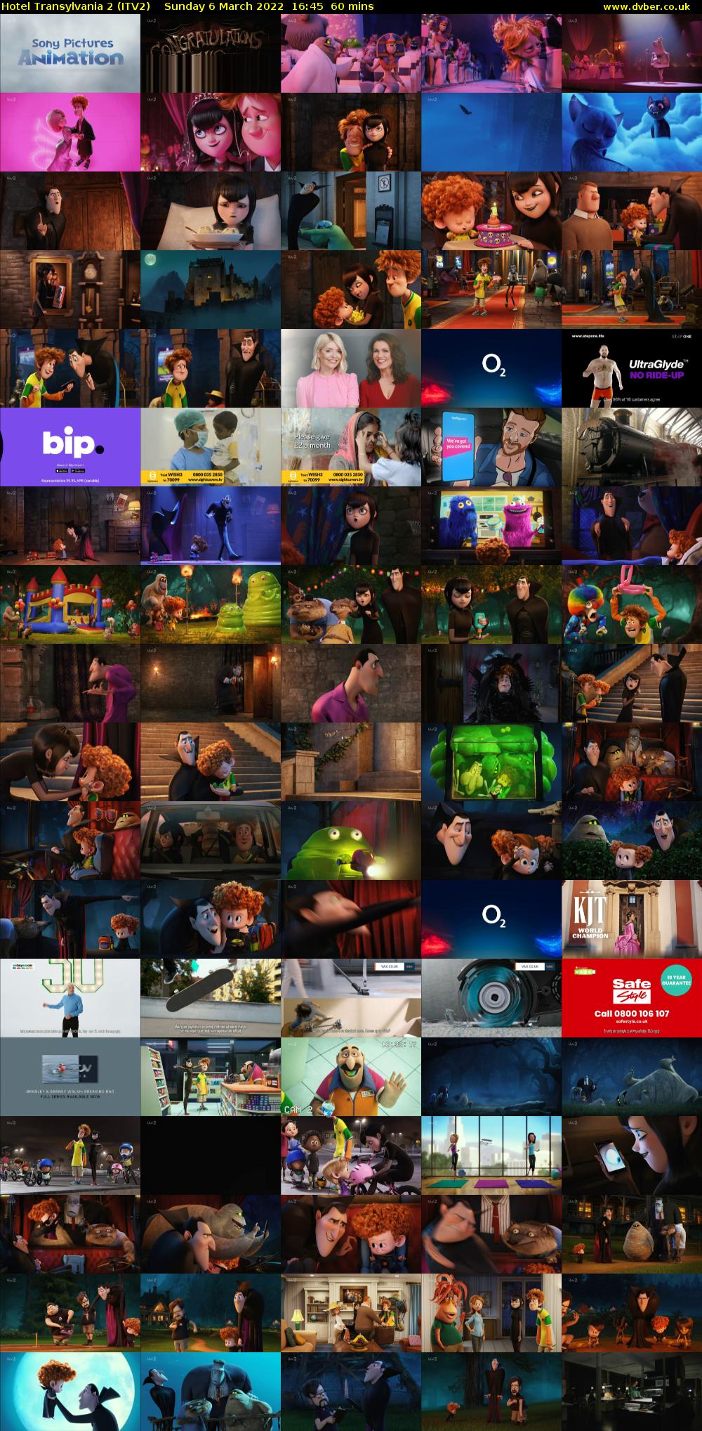 Hotel Transylvania 2 (ITV2) Sunday 6 March 2022 16:45 - 17:45