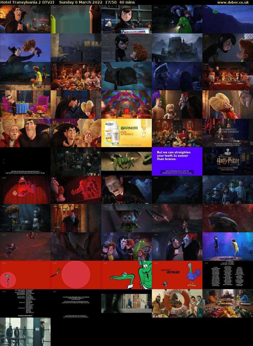 Hotel Transylvania 2 (ITV2) Sunday 6 March 2022 17:50 - 18:30