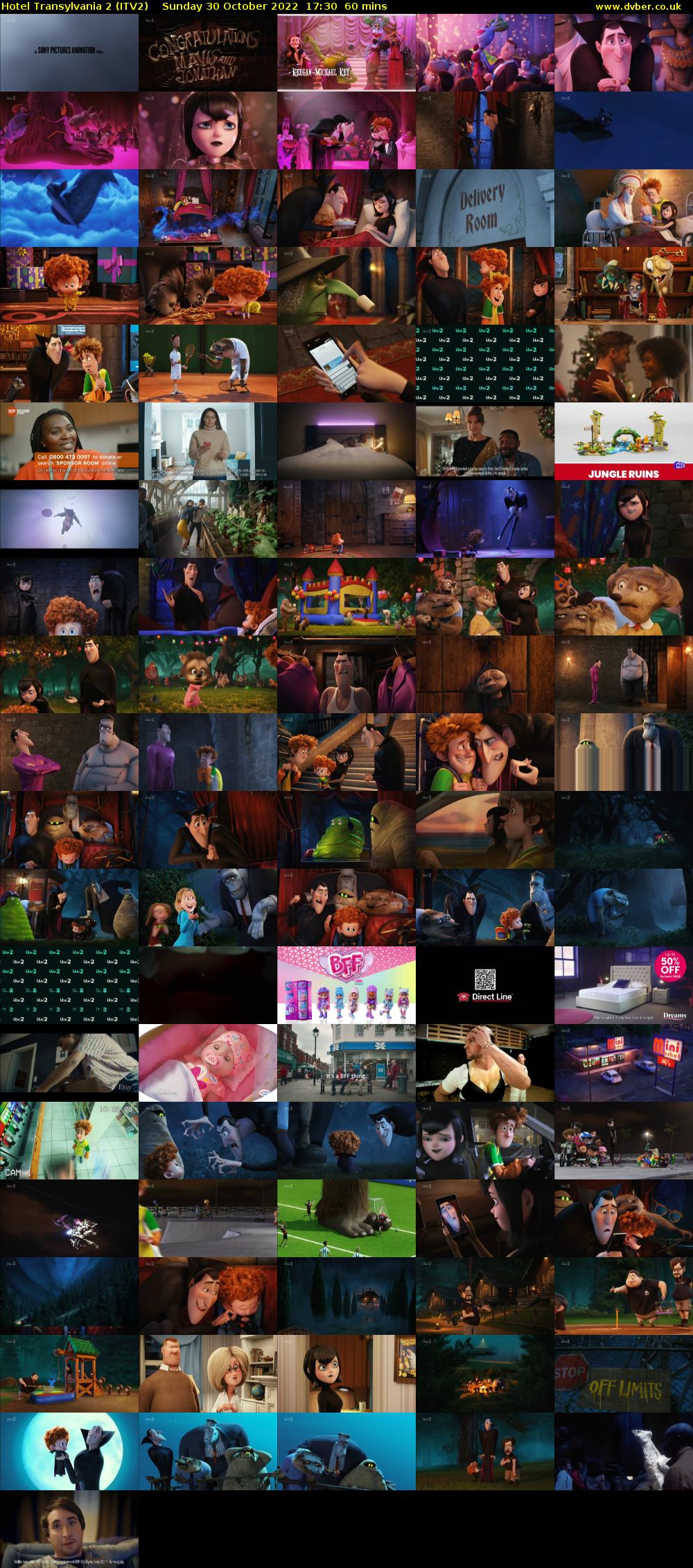 Hotel Transylvania 2 (ITV2) Sunday 30 October 2022 17:30 - 18:30