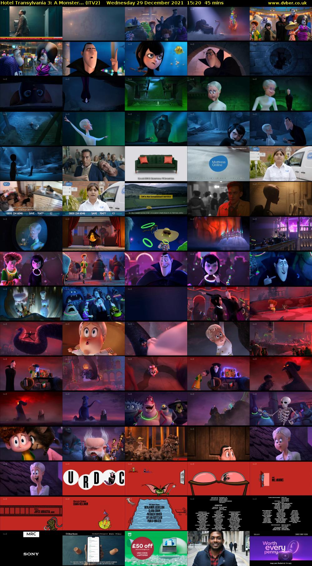 Hotel Transylvania 3: A Monster... (ITV2) Wednesday 29 December 2021 15:20 - 16:05