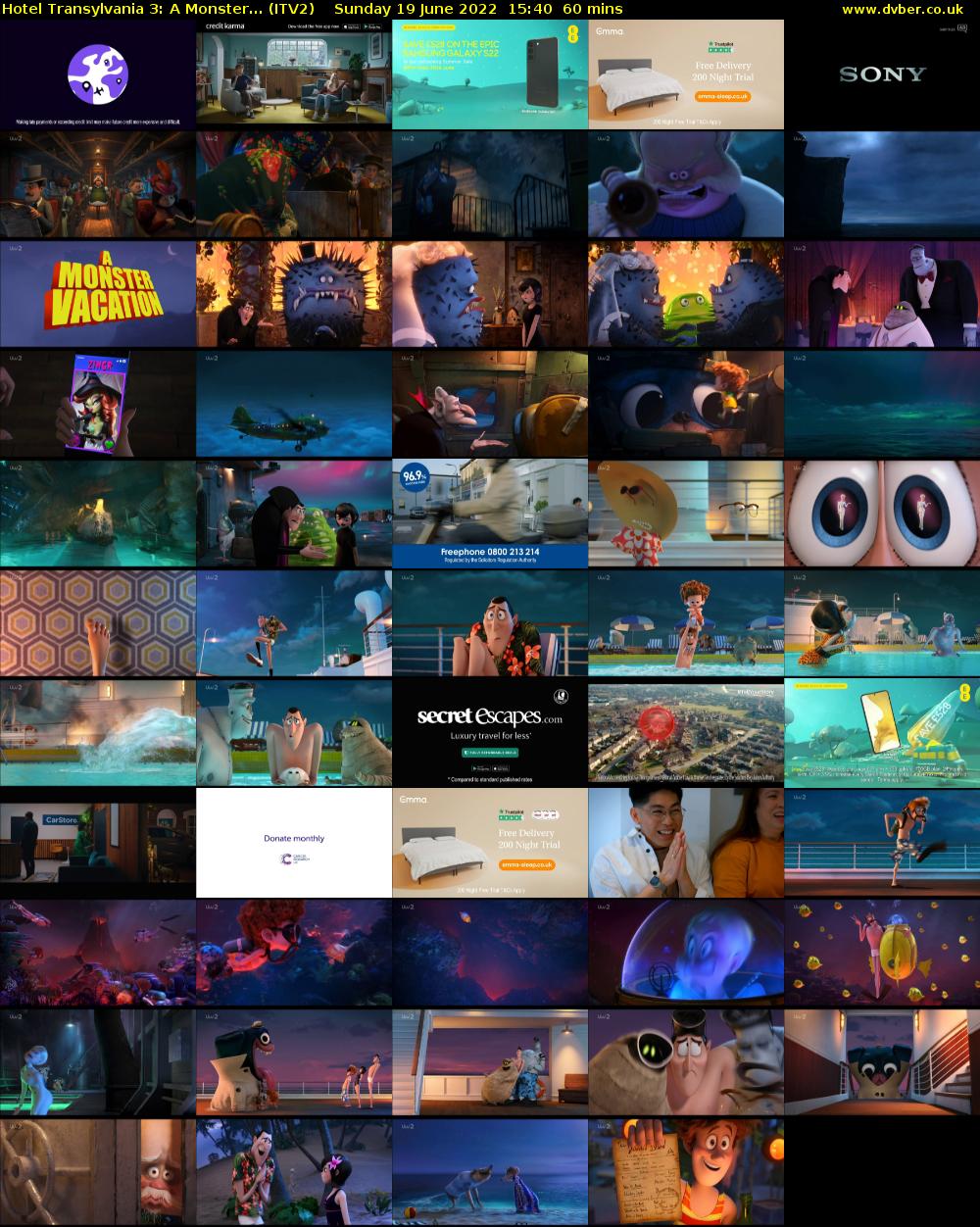 Hotel Transylvania 3: A Monster... (ITV2) Sunday 19 June 2022 15:40 - 16:40