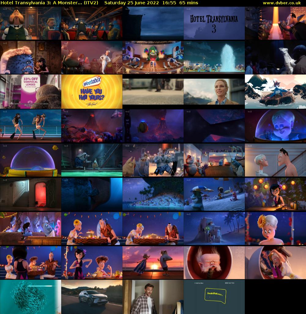 Hotel Transylvania 3: A Monster... (ITV2) Saturday 25 June 2022 16:55 - 18:00