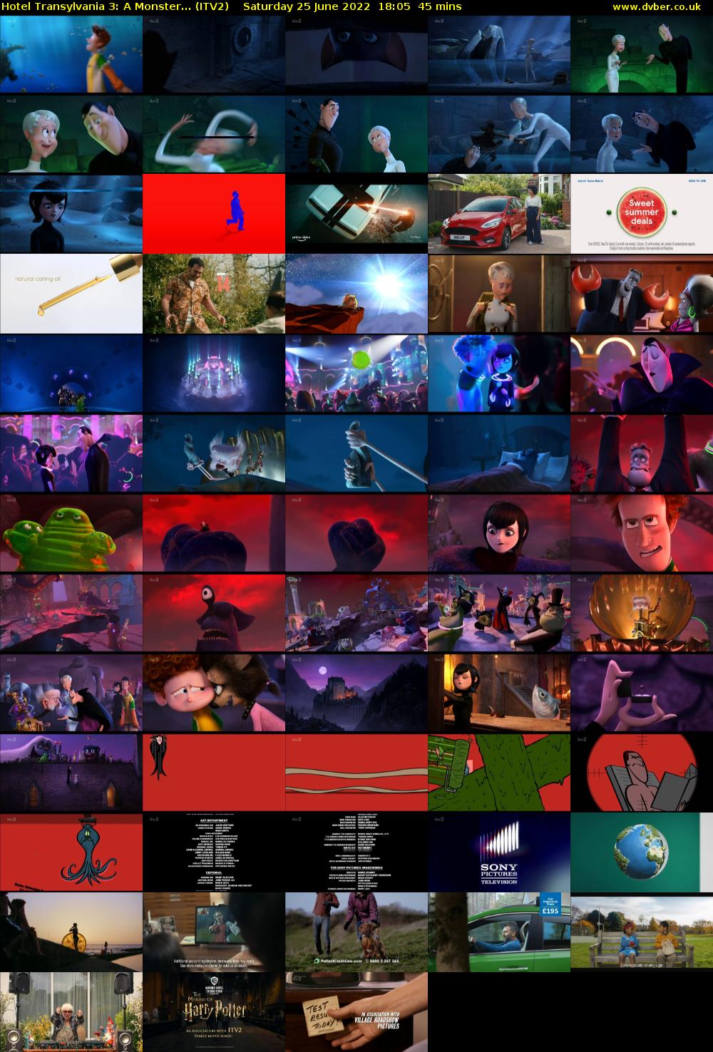 Hotel Transylvania 3: A Monster... (ITV2) Saturday 25 June 2022 18:05 - 18:50