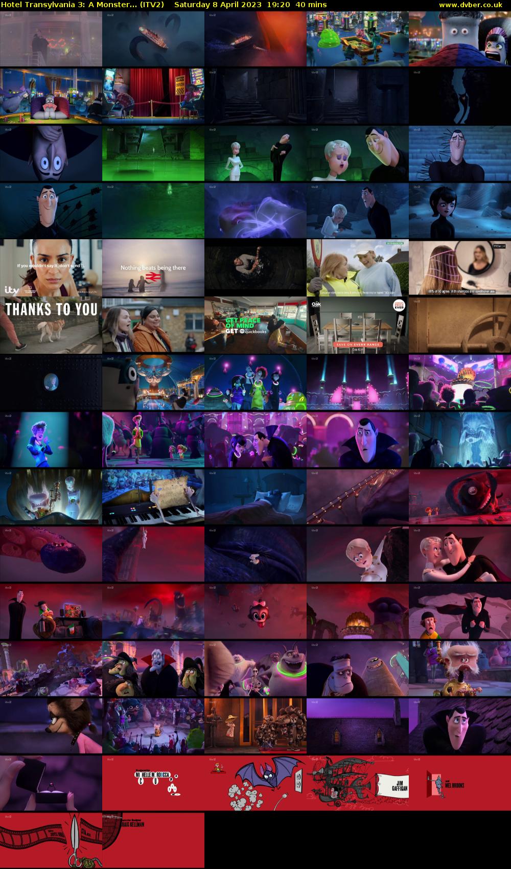 Hotel Transylvania 3: A Monster... (ITV2) Saturday 8 April 2023 19:20 - 20:00