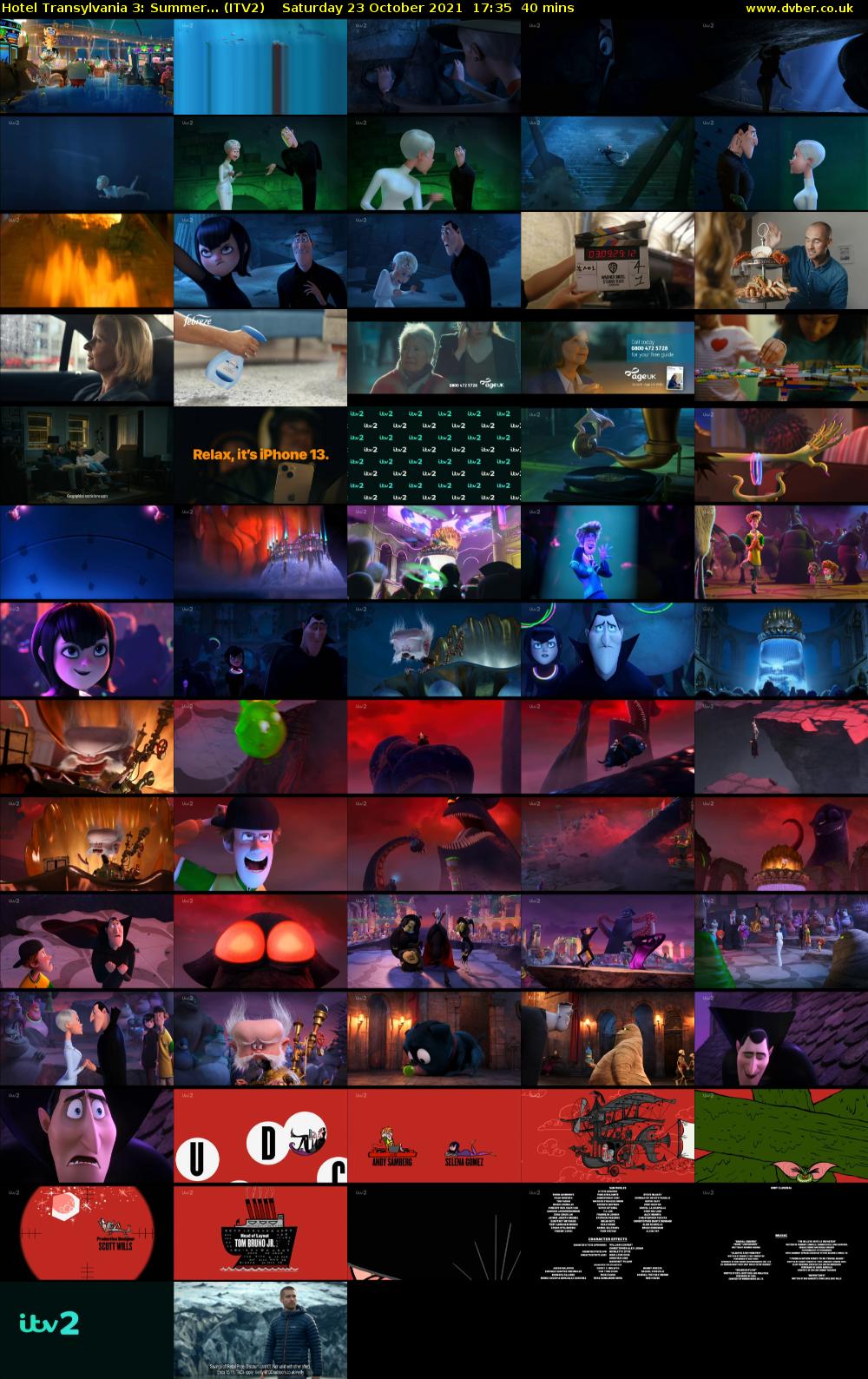 Hotel Transylvania 3: Summer... (ITV2) Saturday 23 October 2021 17:35 - 18:15