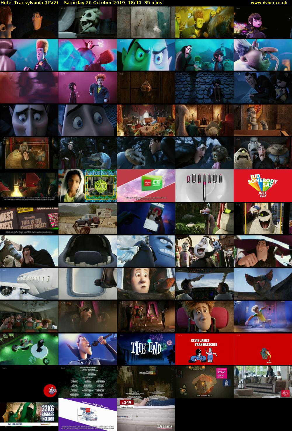 Hotel Transylvania (ITV2) Saturday 26 October 2019 18:40 - 19:15