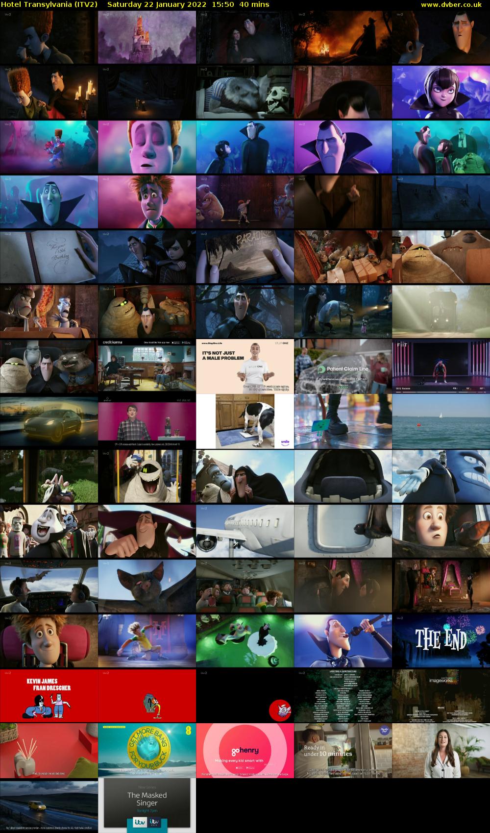 Hotel Transylvania (ITV2) Saturday 22 January 2022 15:50 - 16:30