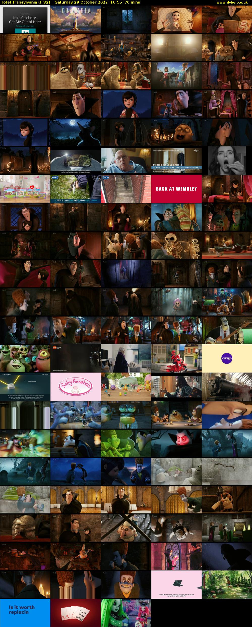 Hotel Transylvania (ITV2) Saturday 29 October 2022 16:55 - 18:05