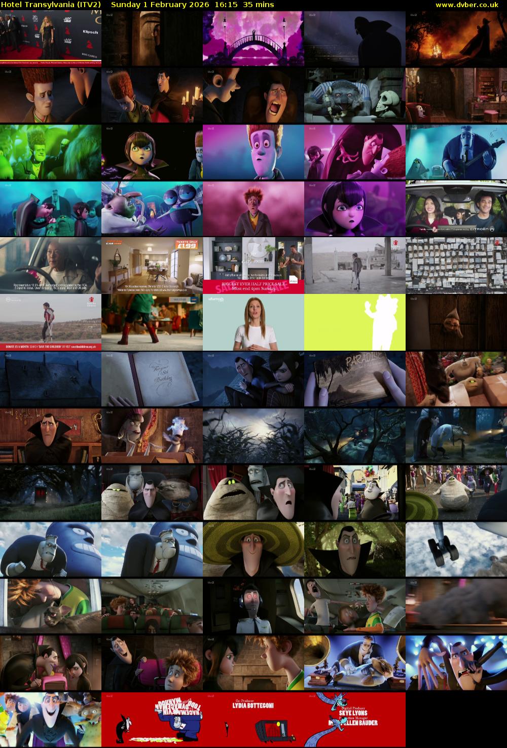 Hotel Transylvania (ITV2) Sunday 1 February 2026 16:15 - 16:50