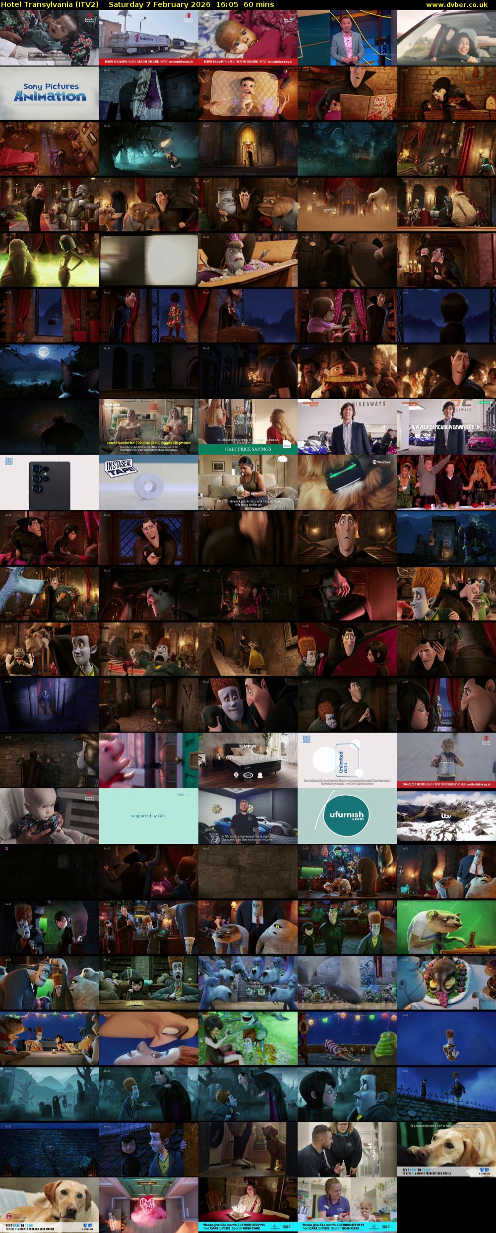 Hotel Transylvania (ITV2) Saturday 7 February 2026 16:05 - 17:05