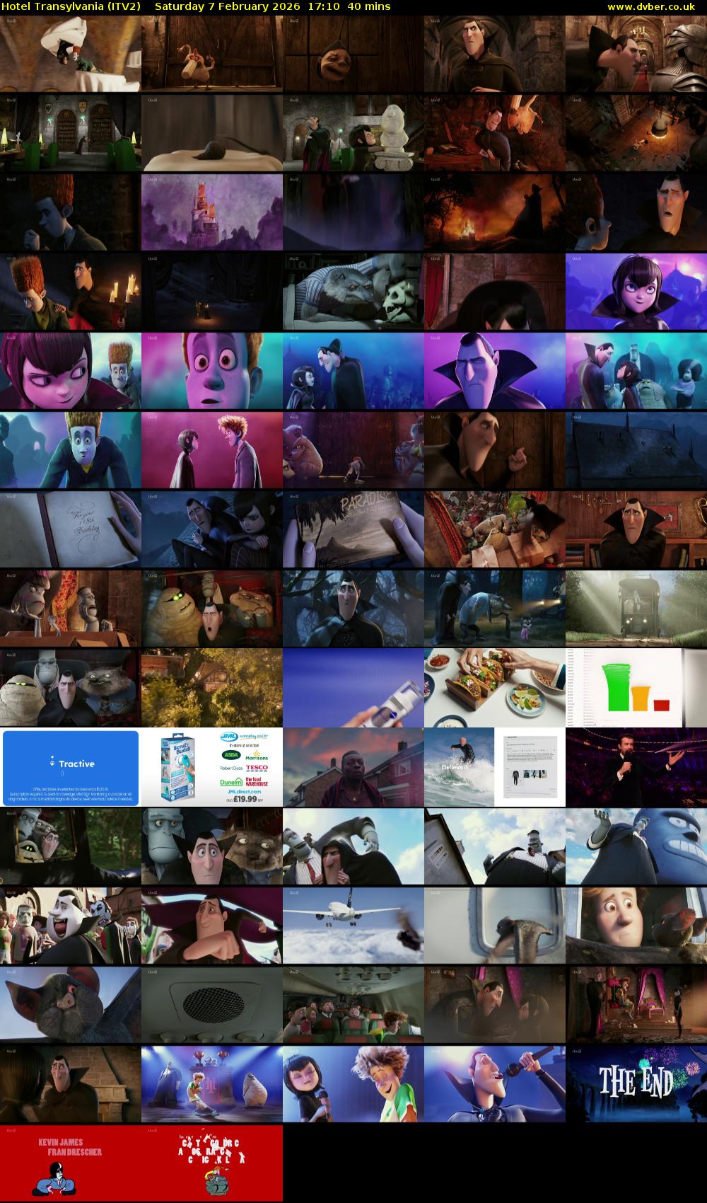 Hotel Transylvania (ITV2) Saturday 7 February 2026 17:10 - 17:50