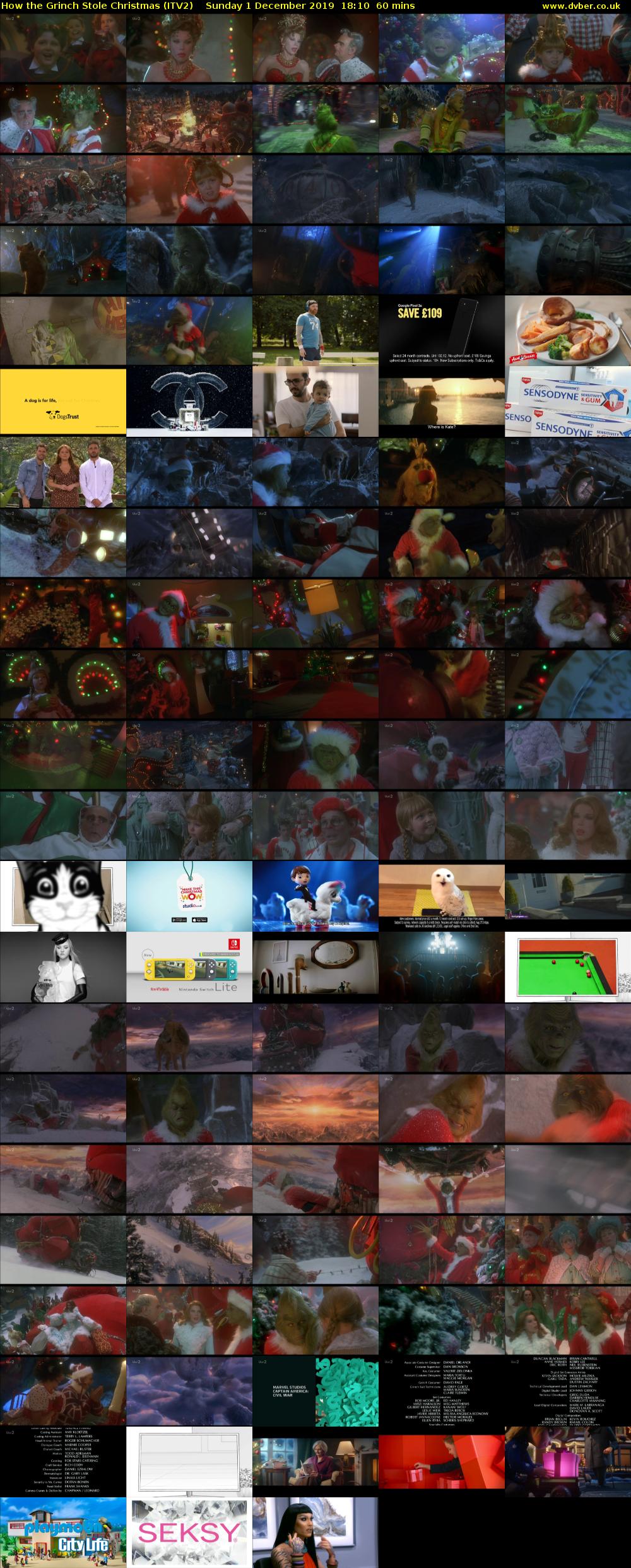 How the Grinch Stole Christmas (ITV2) Sunday 1 December 2019 18:10 - 19:10