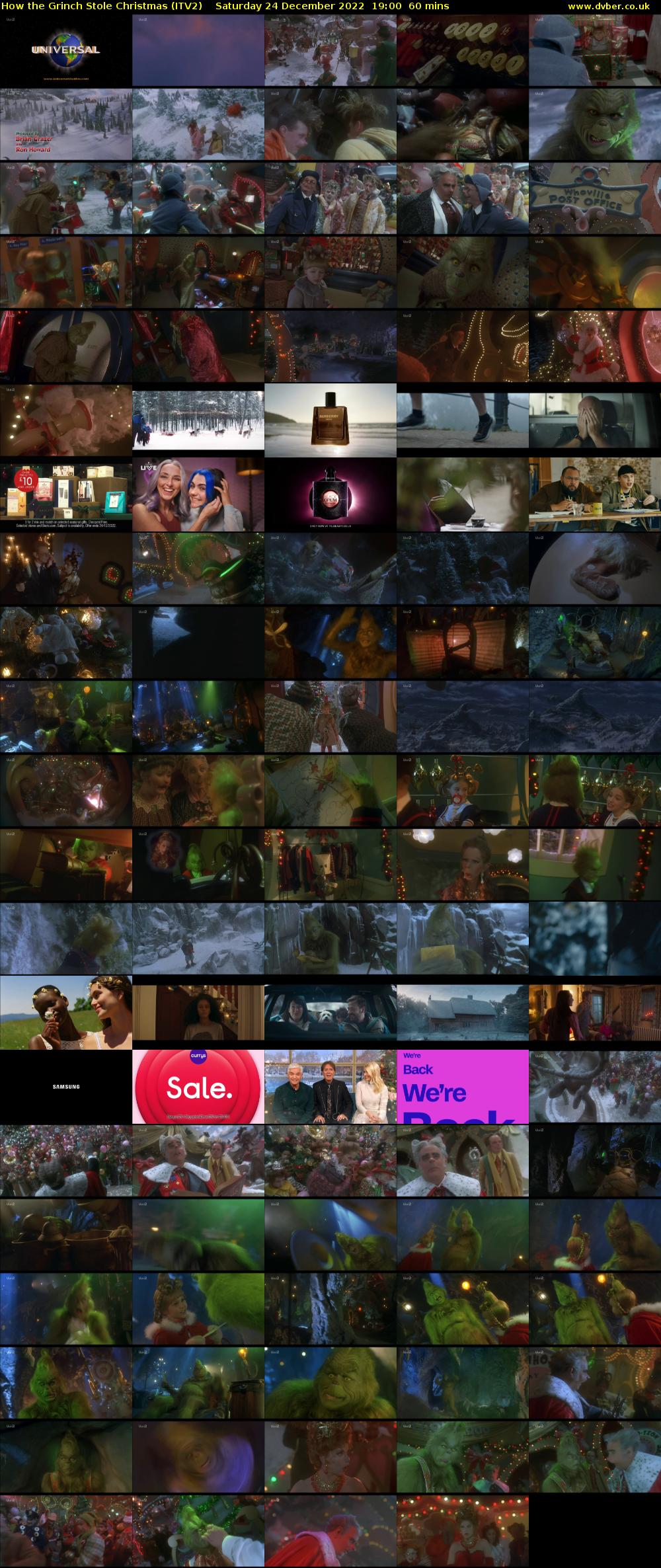 How the Grinch Stole Christmas (ITV2) Saturday 24 December 2022 19:00 - 20:00