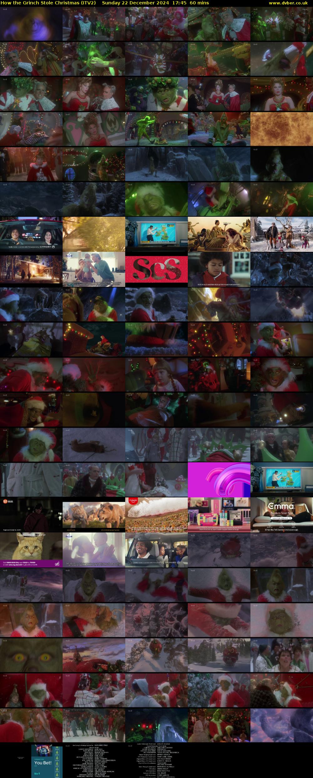 How the Grinch Stole Christmas (ITV2) Sunday 22 December 2024 17:45 - 18:45
