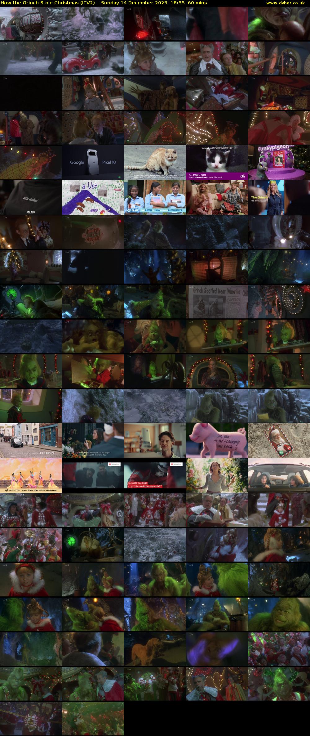 How the Grinch Stole Christmas (ITV2) Sunday 14 December 2025 18:55 - 19:55