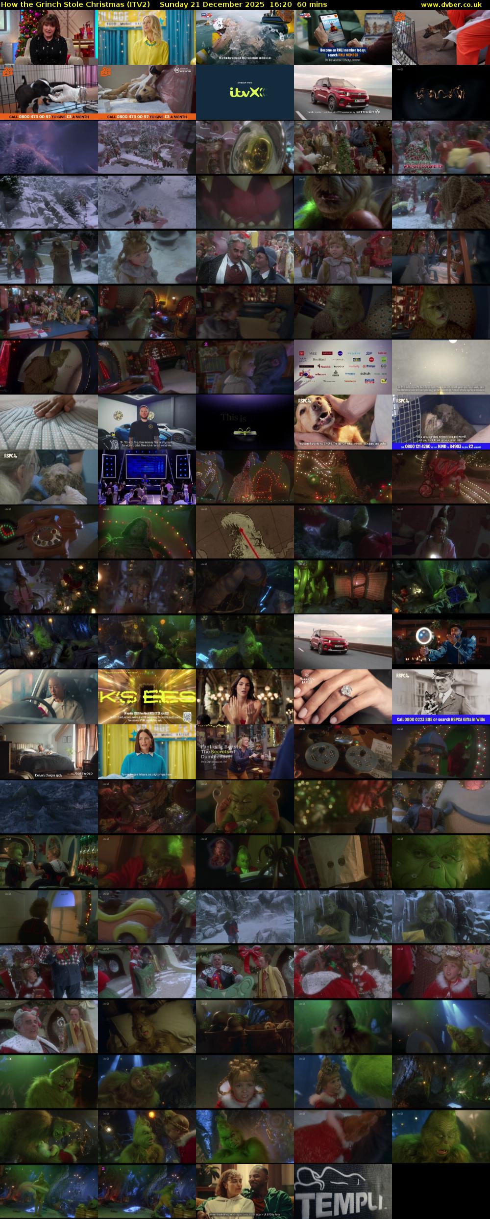 How the Grinch Stole Christmas (ITV2) Sunday 21 December 2025 16:20 - 17:20