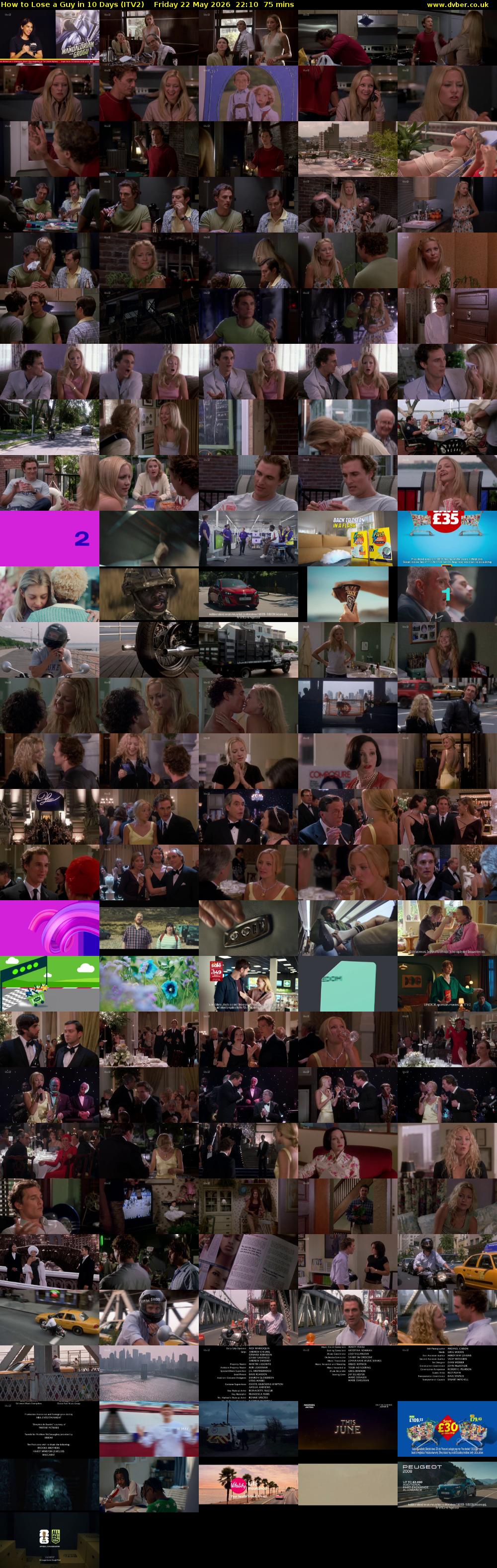 How to Lose a Guy in 10 Days (ITV2) Friday 22 May 2026 22:10 - 23:25