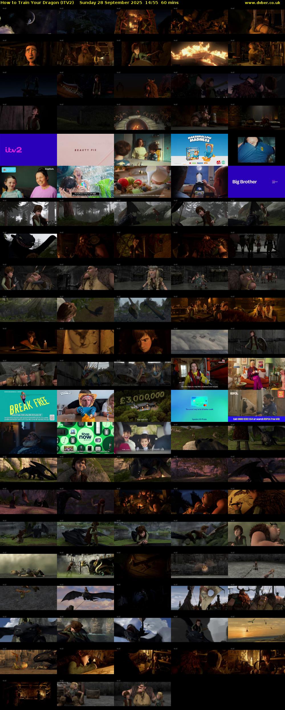 How to Train Your Dragon (ITV2) Sunday 28 September 2025 14:55 - 15:55