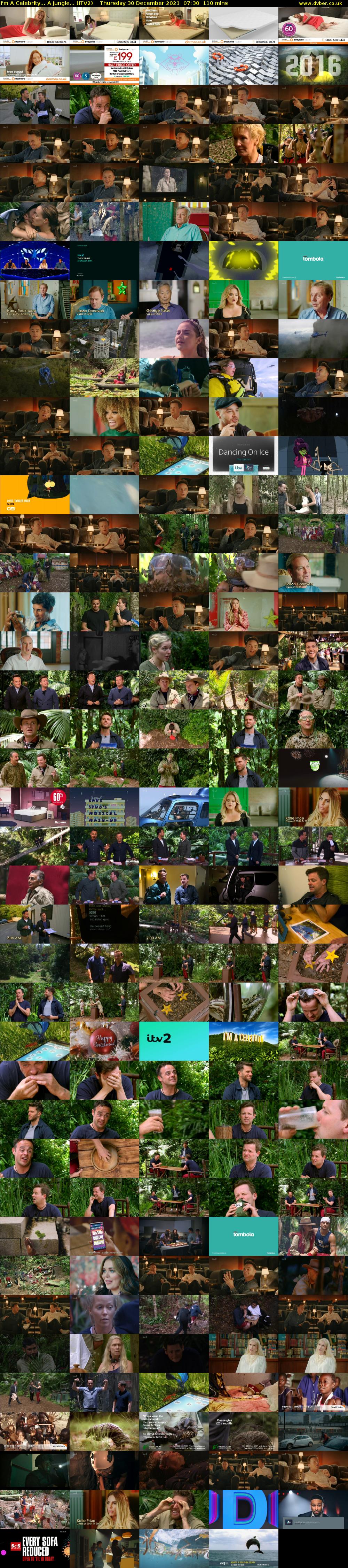 I'm A Celebrity... A Jungle... (ITV2) Thursday 30 December 2021 07:30 - 09:20