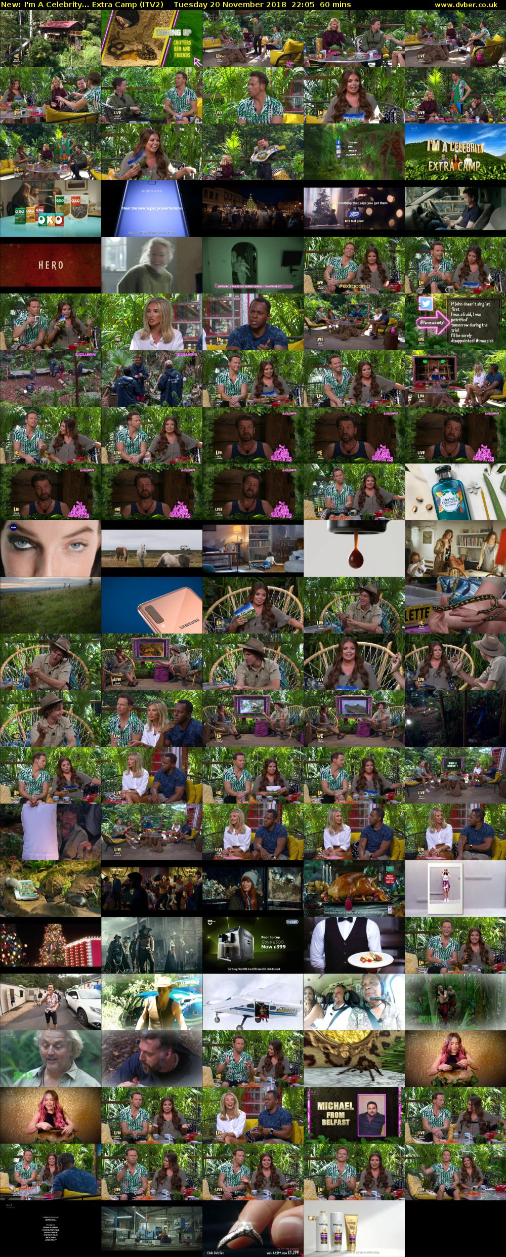 I'm A Celebrity... Extra Camp (ITV2) Tuesday 20 November 2018 22:05 - 23:05