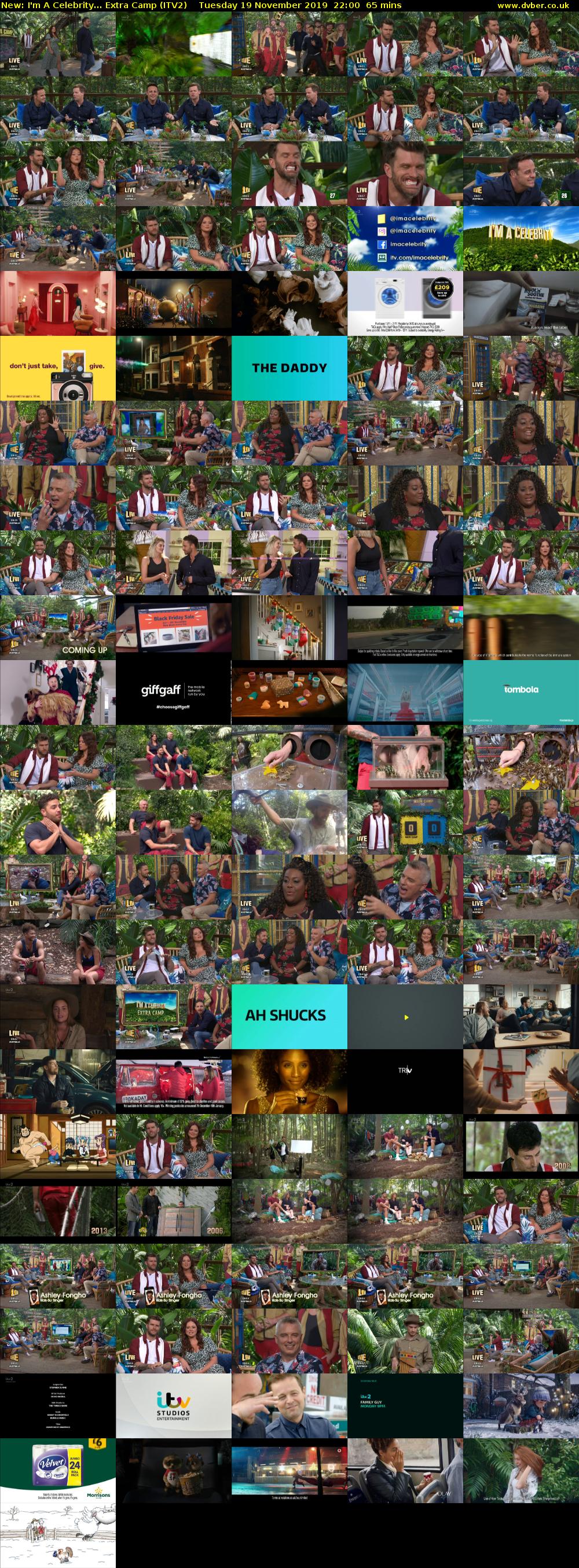 I'm A Celebrity... Extra Camp (ITV2) Tuesday 19 November 2019 22:00 - 23:05