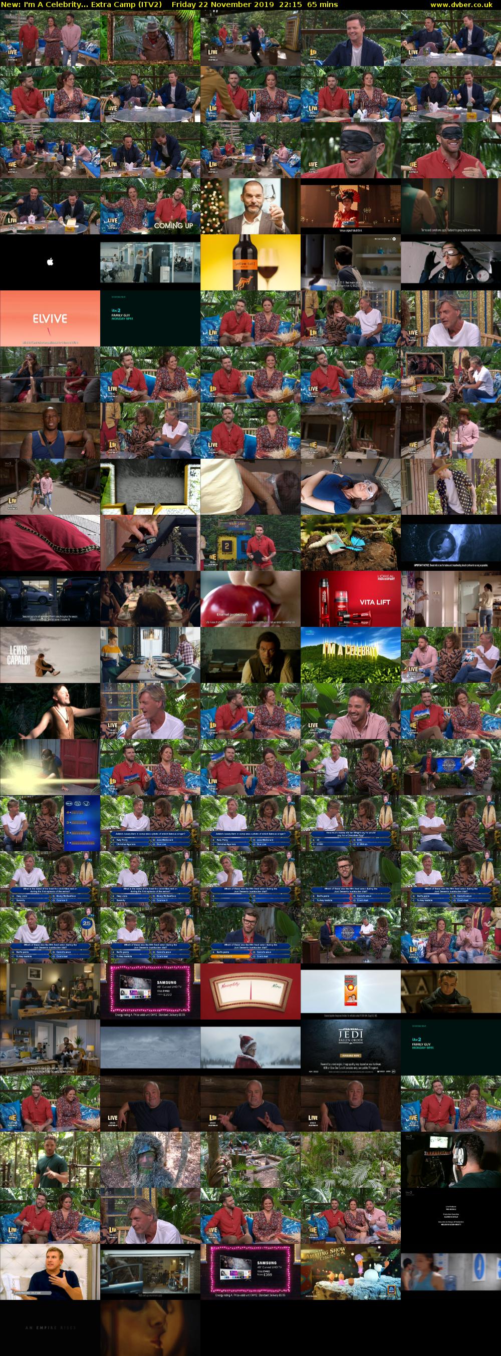 I'm A Celebrity... Extra Camp (ITV2) Friday 22 November 2019 22:15 - 23:20