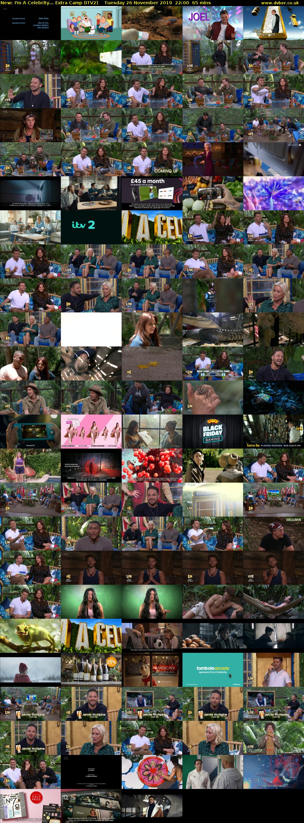 I'm A Celebrity... Extra Camp (ITV2) Tuesday 26 November 2019 22:00 - 23:05