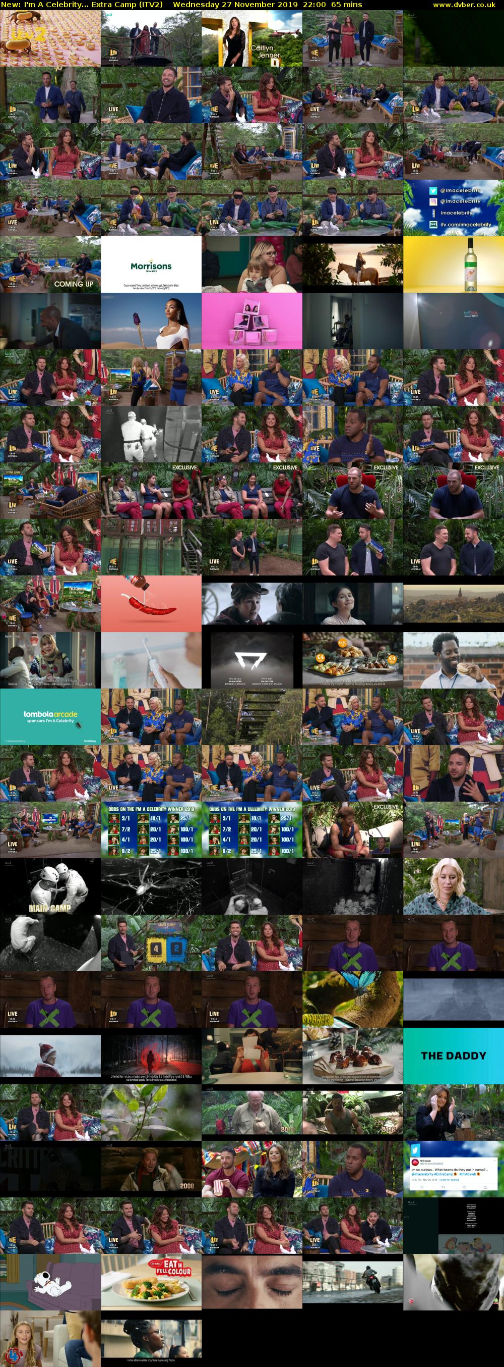 I'm A Celebrity... Extra Camp (ITV2) Wednesday 27 November 2019 22:00 - 23:05