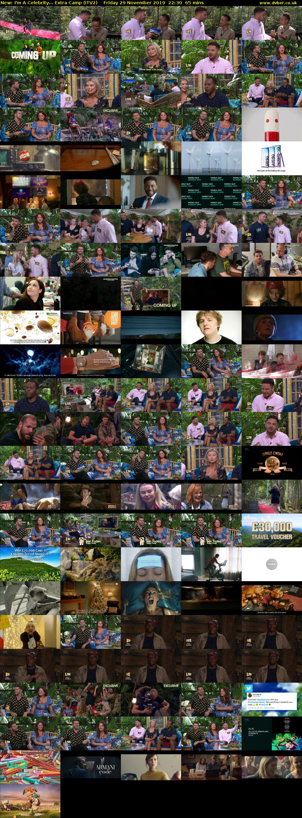 I'm A Celebrity... Extra Camp (ITV2) Friday 29 November 2019 22:30 - 23:35