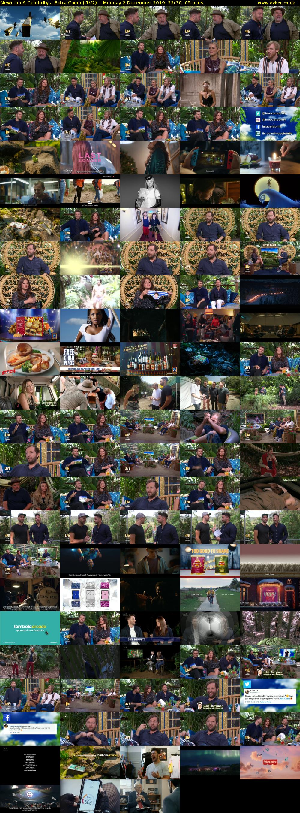 I'm A Celebrity... Extra Camp (ITV2) Monday 2 December 2019 22:30 - 23:35