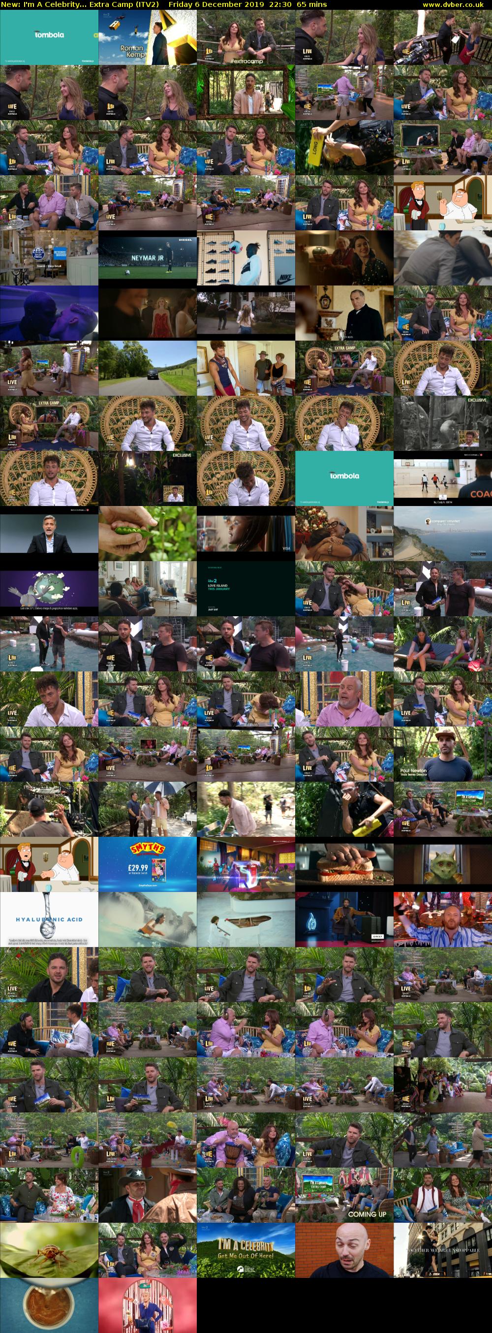 I'm A Celebrity... Extra Camp (ITV2) Friday 6 December 2019 22:30 - 23:35