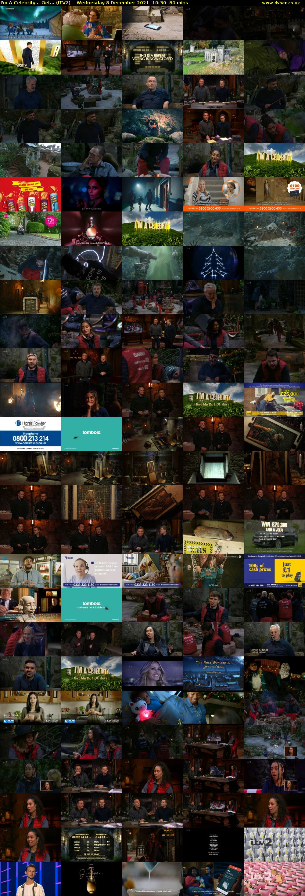 I'm A Celebrity... Get... (ITV2) Wednesday 8 December 2021 10:30 - 11:50