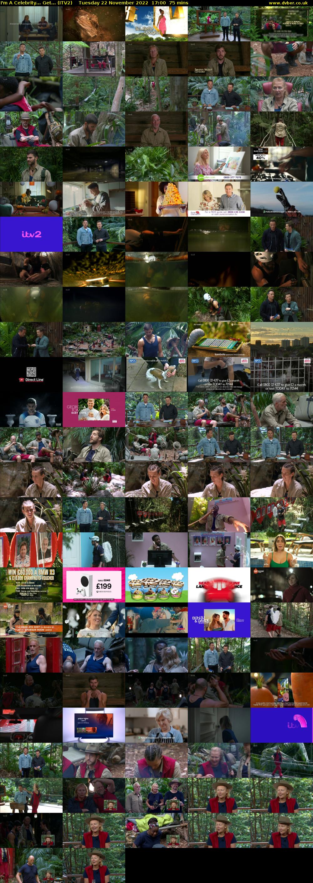 I'm A Celebrity... Get... (ITV2) Tuesday 22 November 2022 17:00 - 18:15