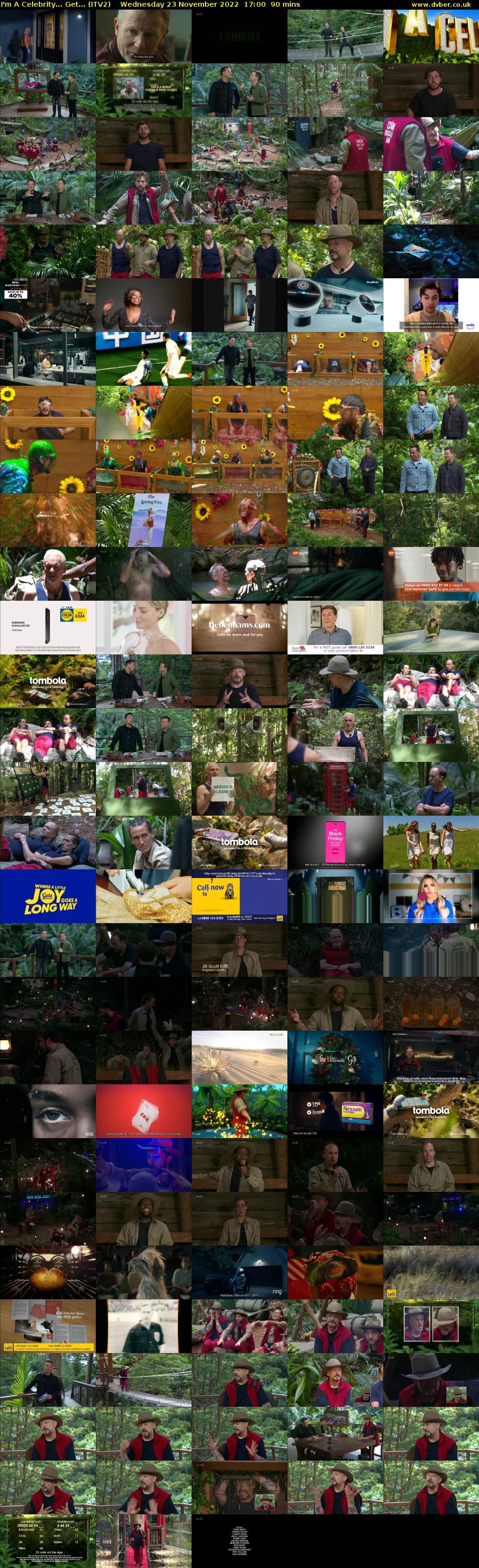 I'm A Celebrity... Get... (ITV2) Wednesday 23 November 2022 17:00 - 18:30