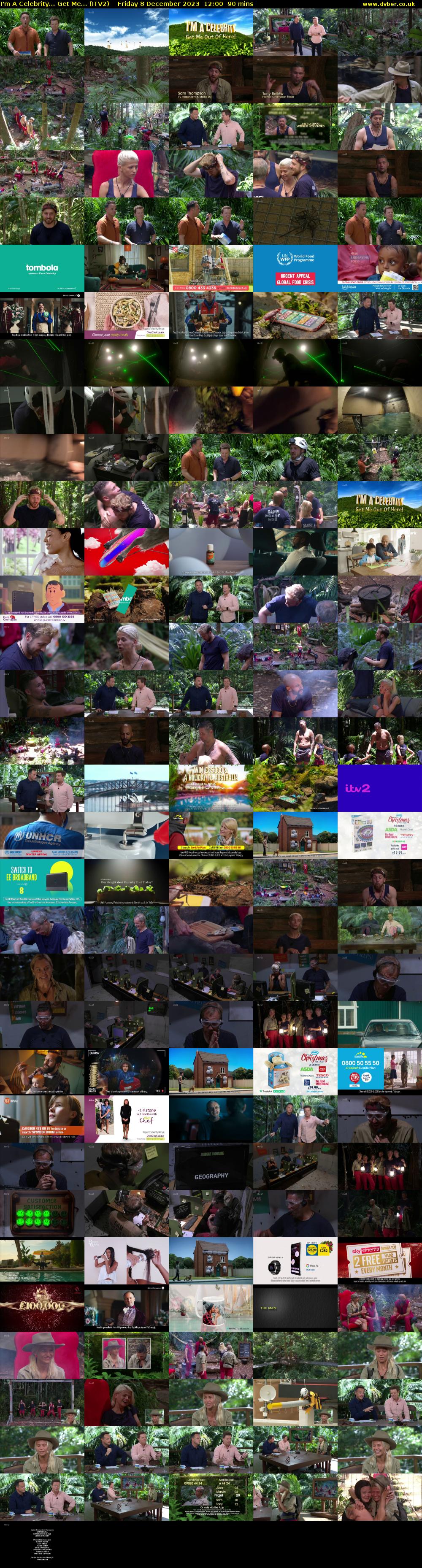 I'm A Celebrity... Get Me... (ITV2) Friday 8 December 2023 12:00 - 13:30