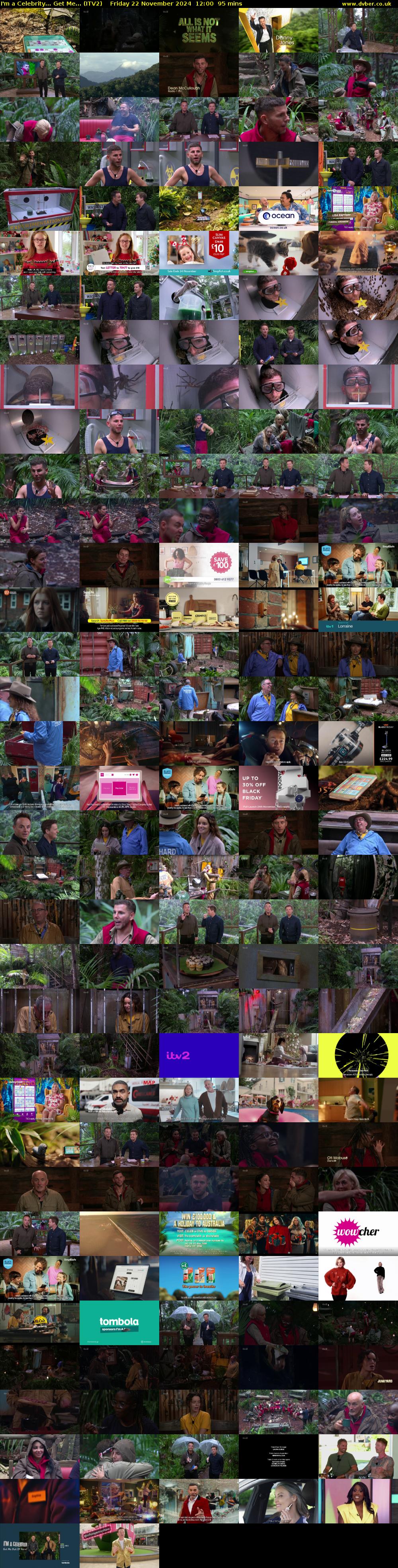 I'm A Celebrity... Get Me... (ITV2) Friday 22 November 2024 12:00 - 13:35