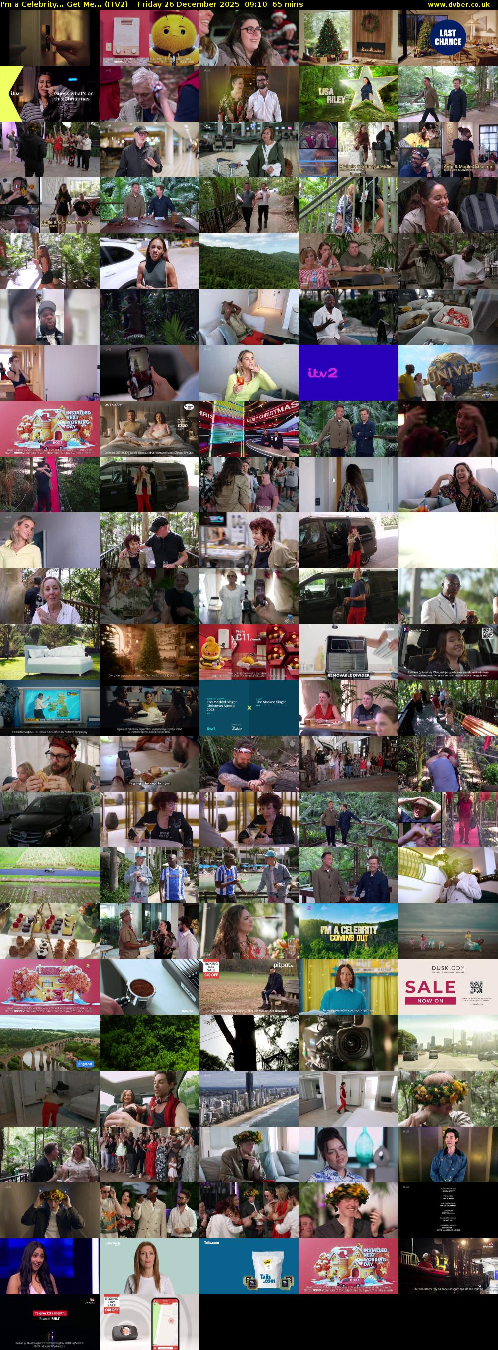 I'm A Celebrity... Get Me... (ITV2) Friday 26 December 2025 09:10 - 10:15